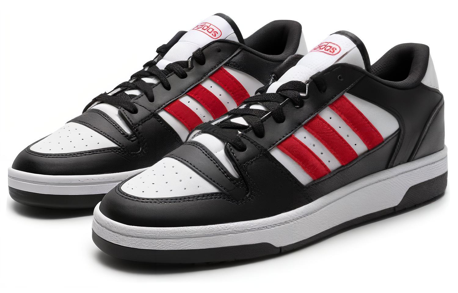 Adidas TURNAROUND LOW Anti-Slip Wear-Resistant Low-Top Basketball Shoes Unisex Black White купить в интернет-магазине Yoocart с быстрой доставкой по России.