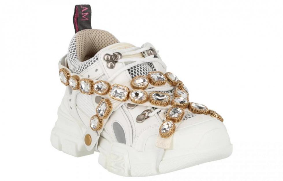GUCCI Women's Flashtrek 'Crystals White' Women's купить в интернет-магазине Yoocart с быстрой доставкой по России.