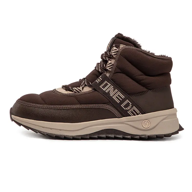 361° Fleece Snow Warm Wear-Resistant Slip-Resistant Short Snow Boots Men's Earth Brown купить в интернет-магазине Yoocart с быстрой доставкой по России.
