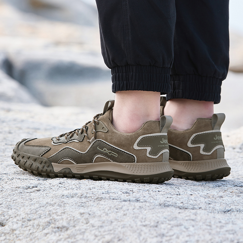 Jeep Low Top Outdoor Shoes Men's Khaki купить в интернет-магазине Yoocart с быстрой доставкой по России.