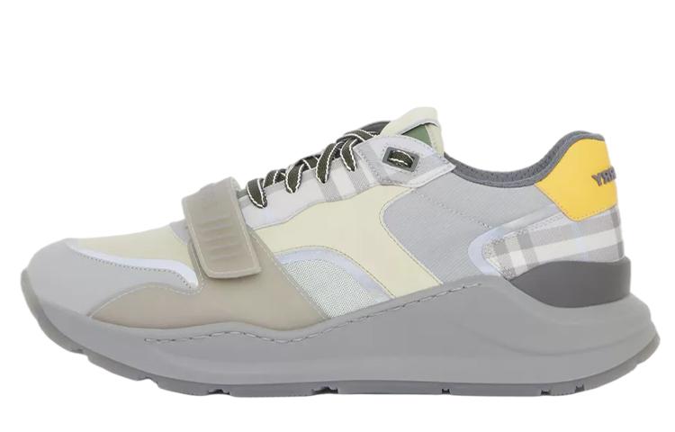 Burberry Vintage Cushioning, Slip Resistant, And Abrasion Resistant Low Top Casual Shoes Men's Gray