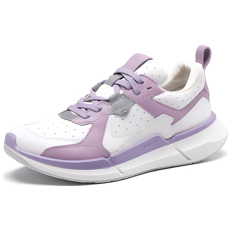 Ecco Low-Top Casual Shoes Women's White Purple