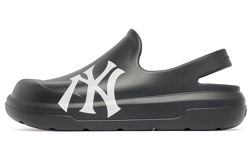 MLB Sandal Chunky Bouncer Rubber Sole Slip Resistant Running Shoes Unisex Black White