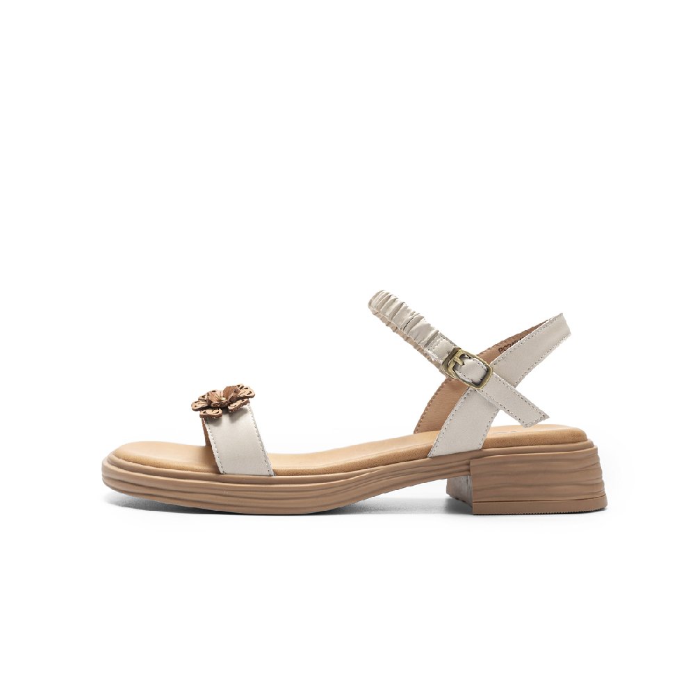 Jeep French Vintage Strap Sandals Medium Heel Women's