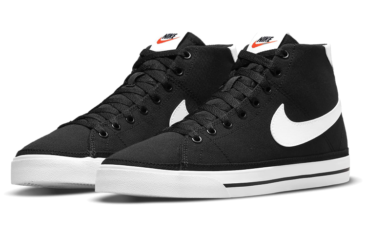 Nike Court Legacy Canvas Mid 'Black White Orange' Women's купить в интернет-магазине Yoocart с быстрой доставкой по России.