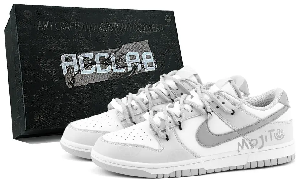 Nike Dunk Low Retro Wear resistant And Lightweight Low top Skateboard Shoes Unisex Bubble Gray
