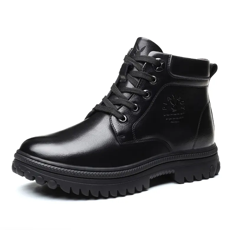Playboy Thermal Cushioning Slip Resistant Short Snow Boots Men's Black