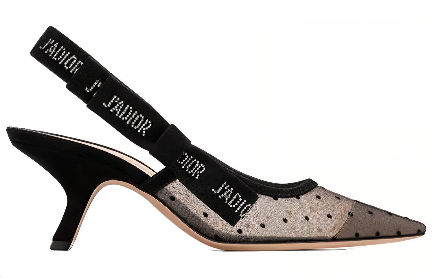 DIOR Irregular Heel High Heels Women's Nude