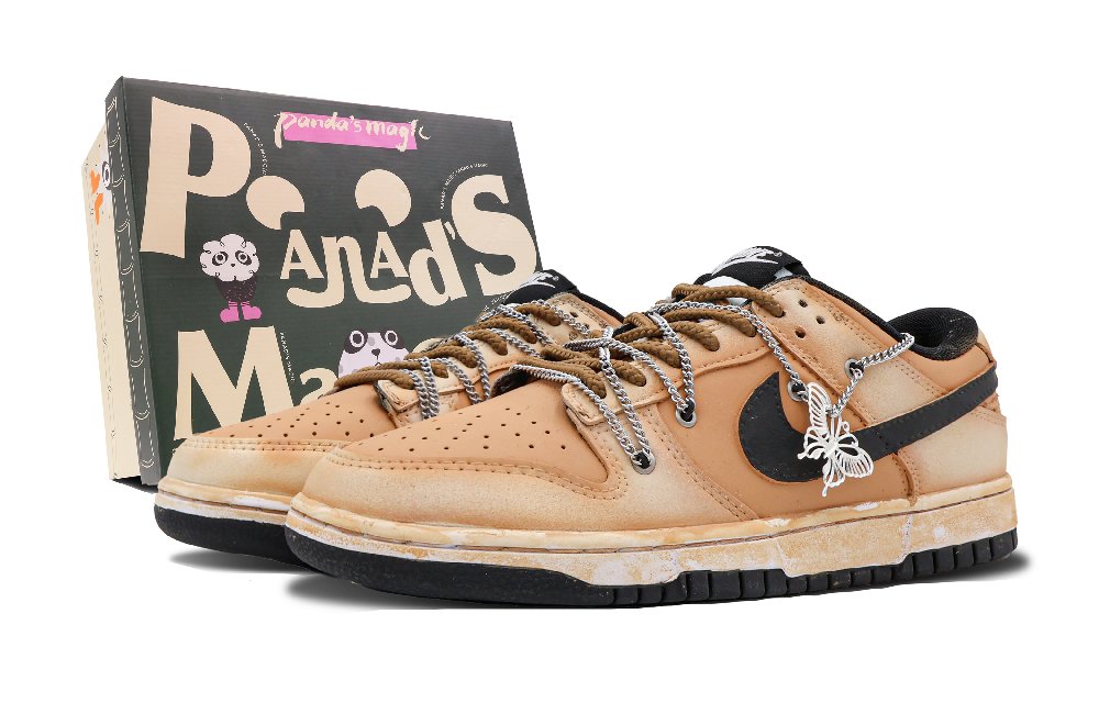 Nike Dunk Low Low-Top Skateboard Shoes GS Light Orange