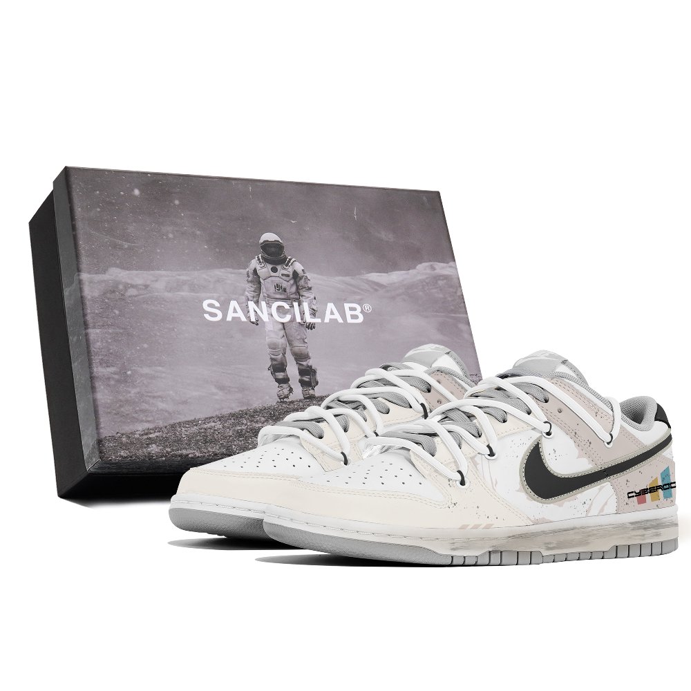 Nike Dunk Anti-Slip And Wear-Resistant Lightweight Low-Top Skateboard Shoes Unisex Black White Coffee