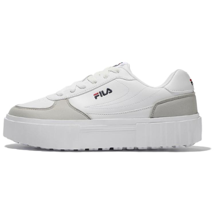 FILA Drop Anti-Slip Wear-Resistant Low-Top Skateboard Shoes Unisex White Green