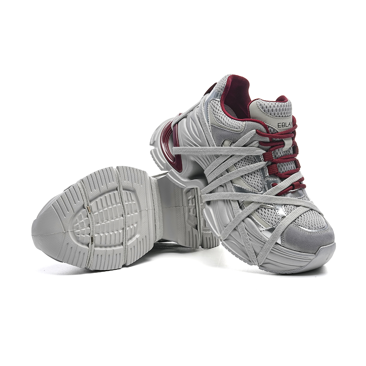 EBLAN Low Top Chunky Sneakers Women's Burgundy купить в интернет-магазине Yoocart с быстрой доставкой по России.
