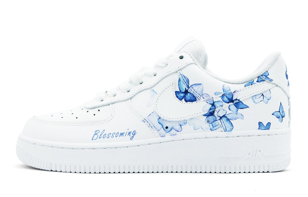 Nike Air Force 1 Skateboard Shoes Men Low-Top Blue