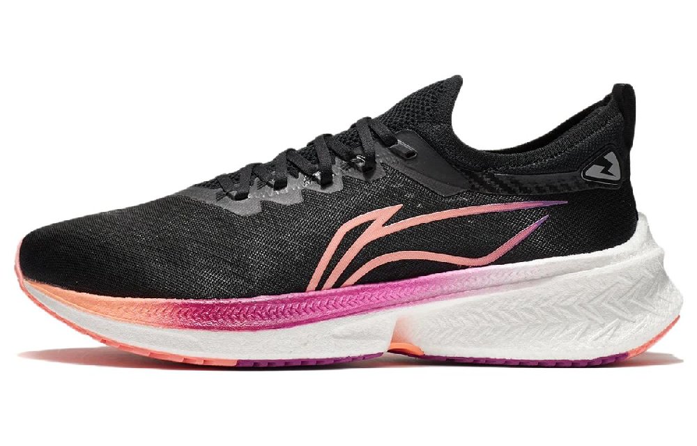 LiNing Shock Absorbers With Slip Resistant And Abrasion Resistant Properties Low Top 䨻 Running Shoes Men's Black