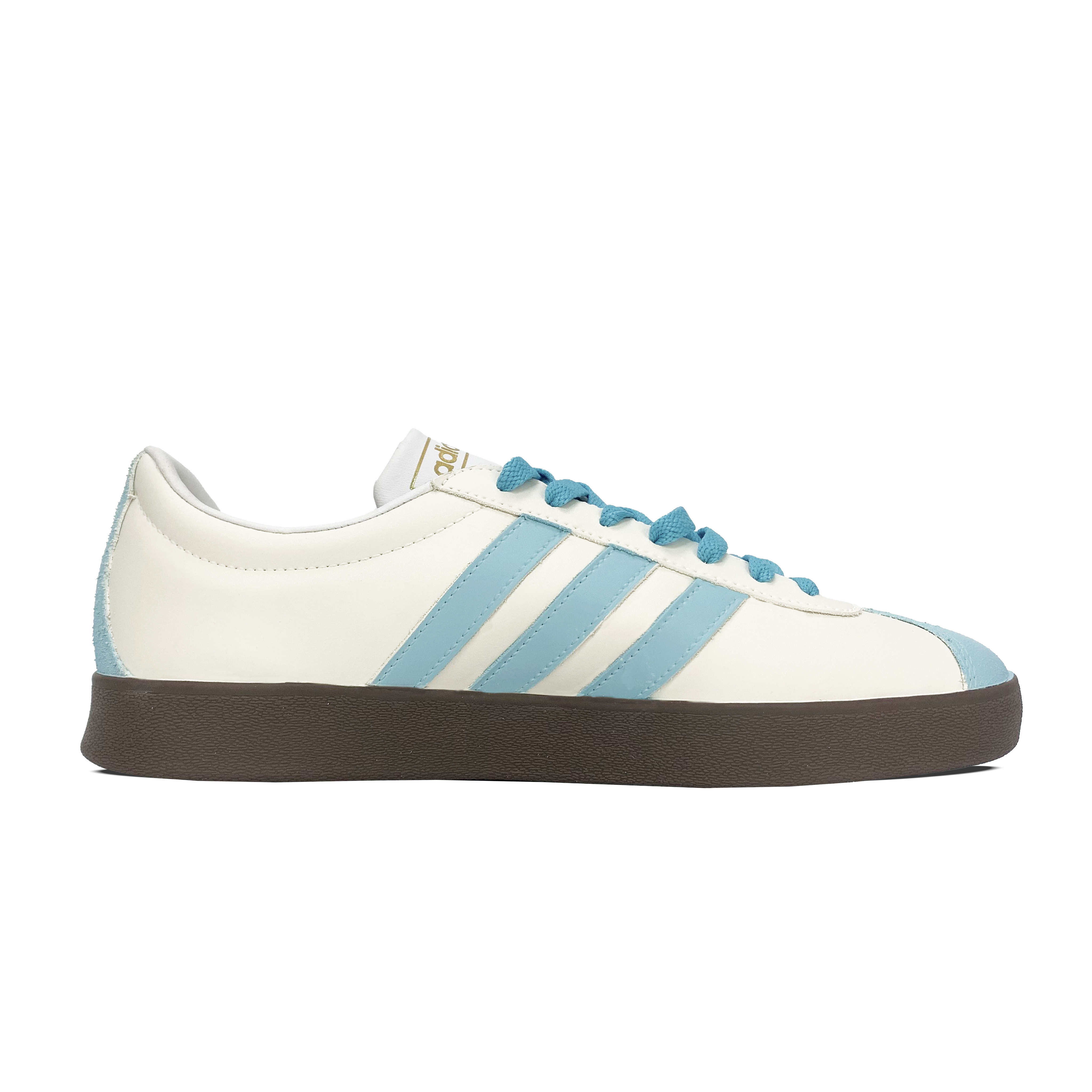Adidas Neo VL Court 2.0 Coverage Slip Resistant And Abrasion Resistant Low Top Skateboard Shoes Unisex Beige Blue купить в интернет-магазине Yoocart с быстрой доставкой по России.
