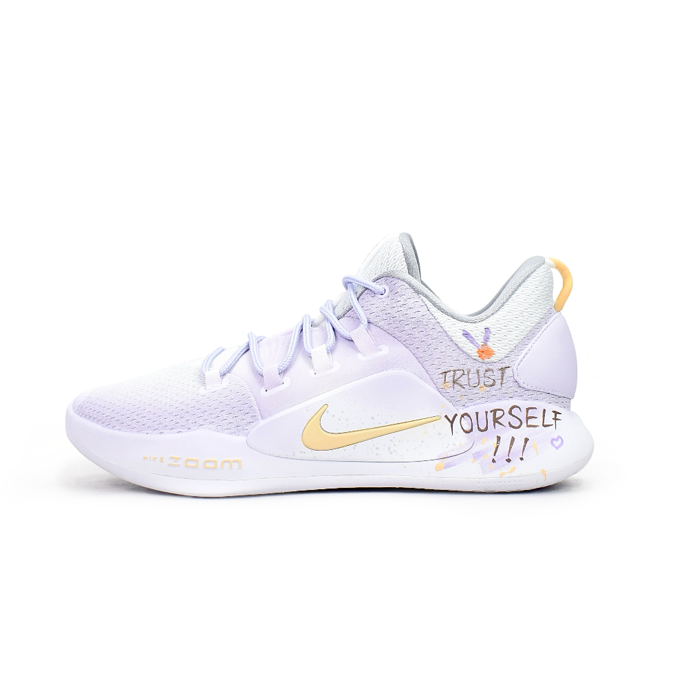 Nike Hyperdunk X Cushioned Slip-Resistant Coverage Low-Top Basketball Shoes Men's Purple
