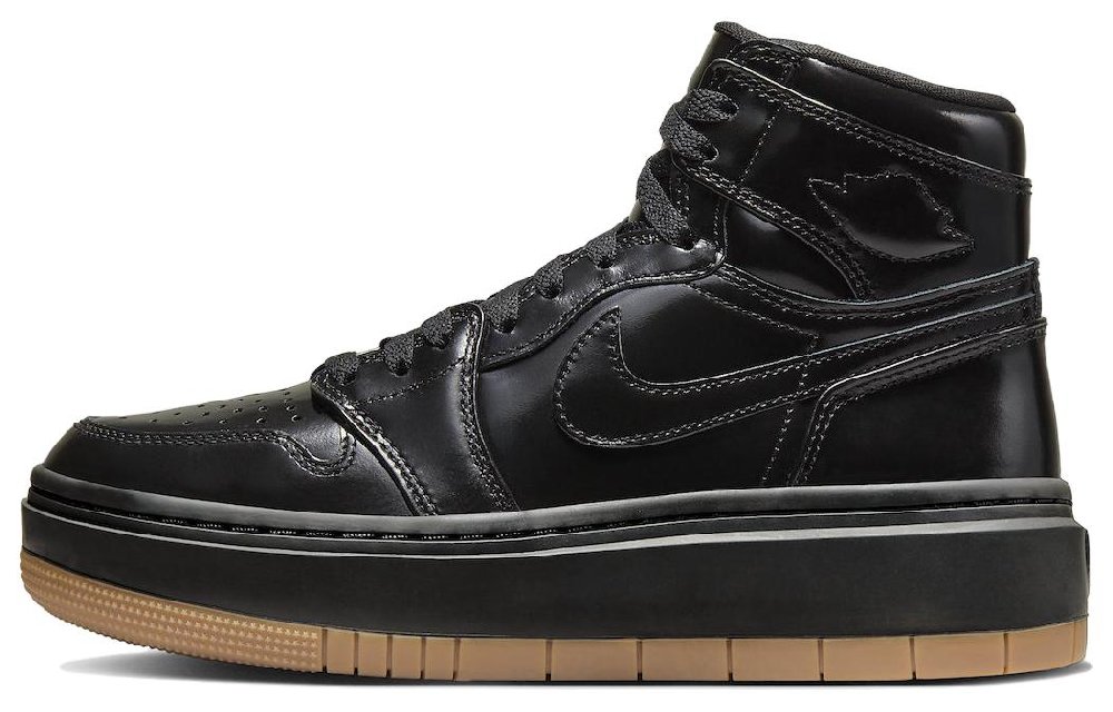Jordan Air Jordan 1 Винтажные баскетбольные кроссовки High Top Черные Женские