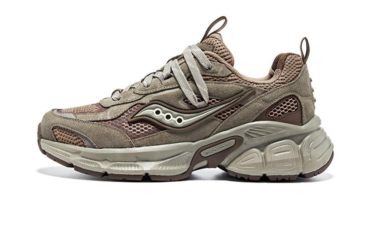Saucony 2K CAVALRY Anti-Slip Wear-Resistant Low-Top Casual Running Shoes Unisex Coffee Brown