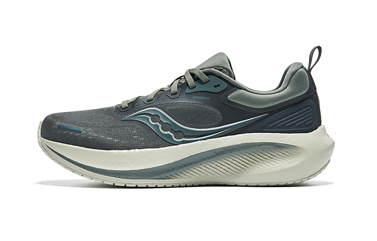 Saucony Surge 3 Cushioning Low-Top Casual Running Shoes Men's Green Gray