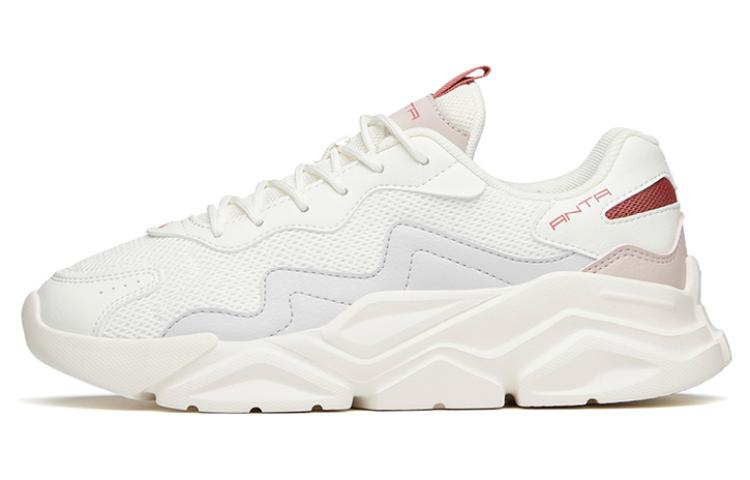 Anta Cushioning Anti-Slip And Wear-Resistant Low-Top Sports Casual Shoes Women's White Gray