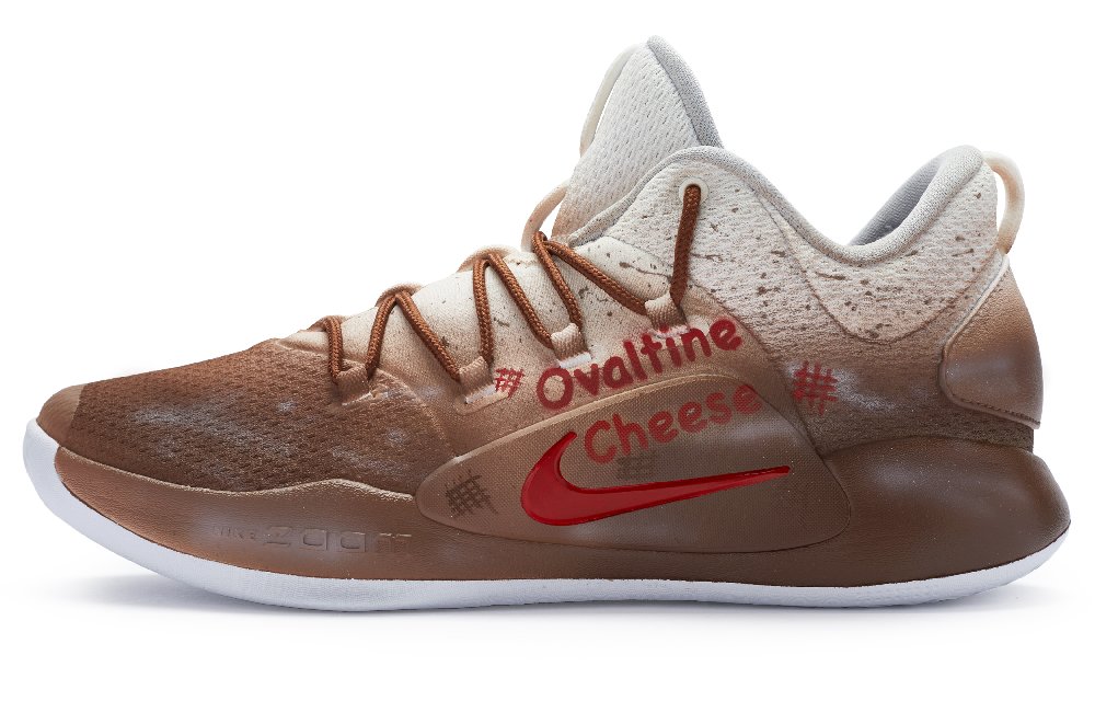 Nike Hyperdunk 10 Cushioning Anti-Slip And Wear-Resistant Low-Top Basketball Shoes Men's Brown White