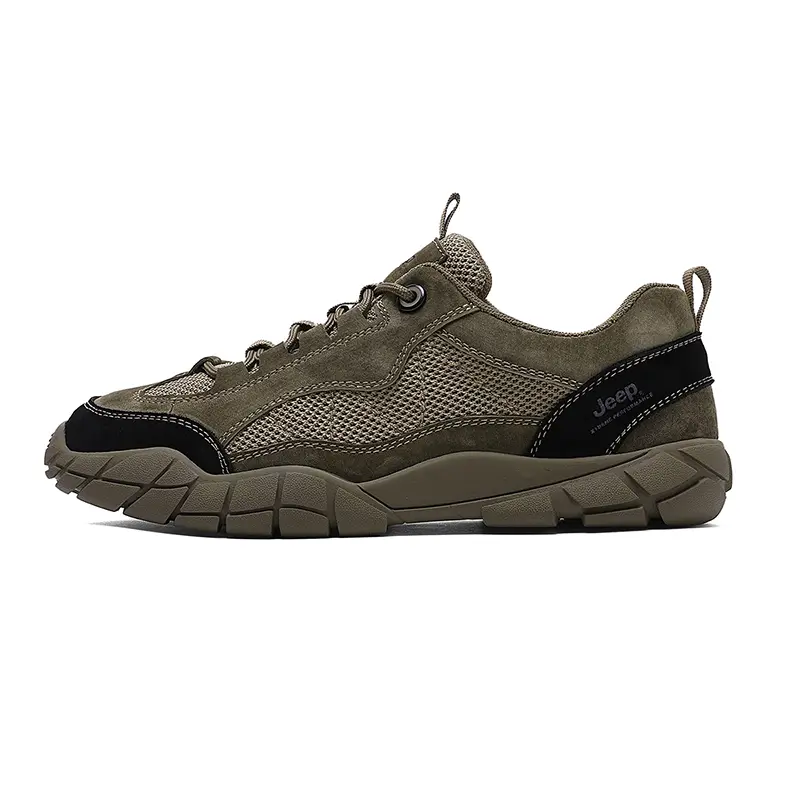 Jeep Low Top Hiking Shoes Men's Khaki