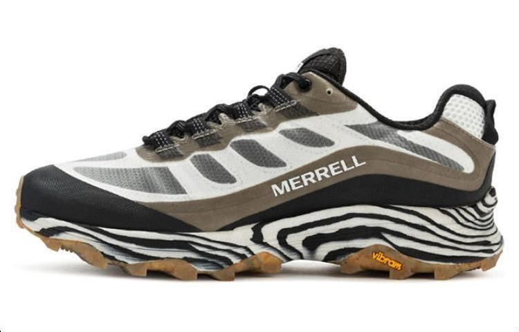 MERRELL Anti Slip Wear Resistant Low Top Outdoor Shoes Men's Black White