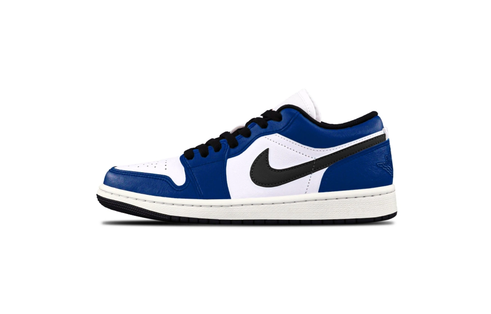 Jordan Air Jordan 1 Little Lightning Cushioning, Wear Resistant Low top Vintage Basketball Shoes Unisex Black Blue