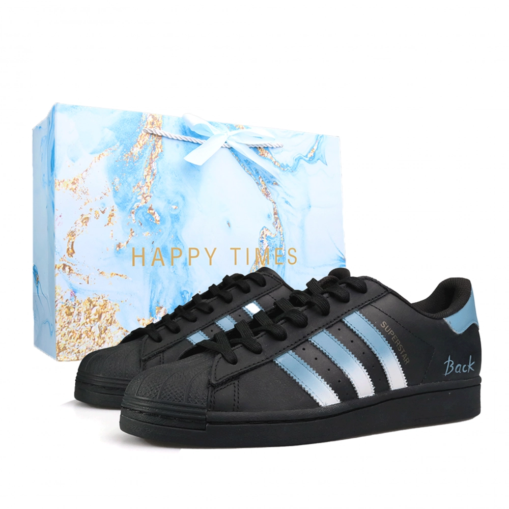 Adidas Originals Superstar Skateboard Shoes Unisex Low top Blue/Black