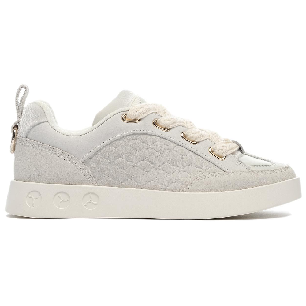 LI NING 1990 Non slip Lightweight Low Top Skateboard Shoes Women's Gray