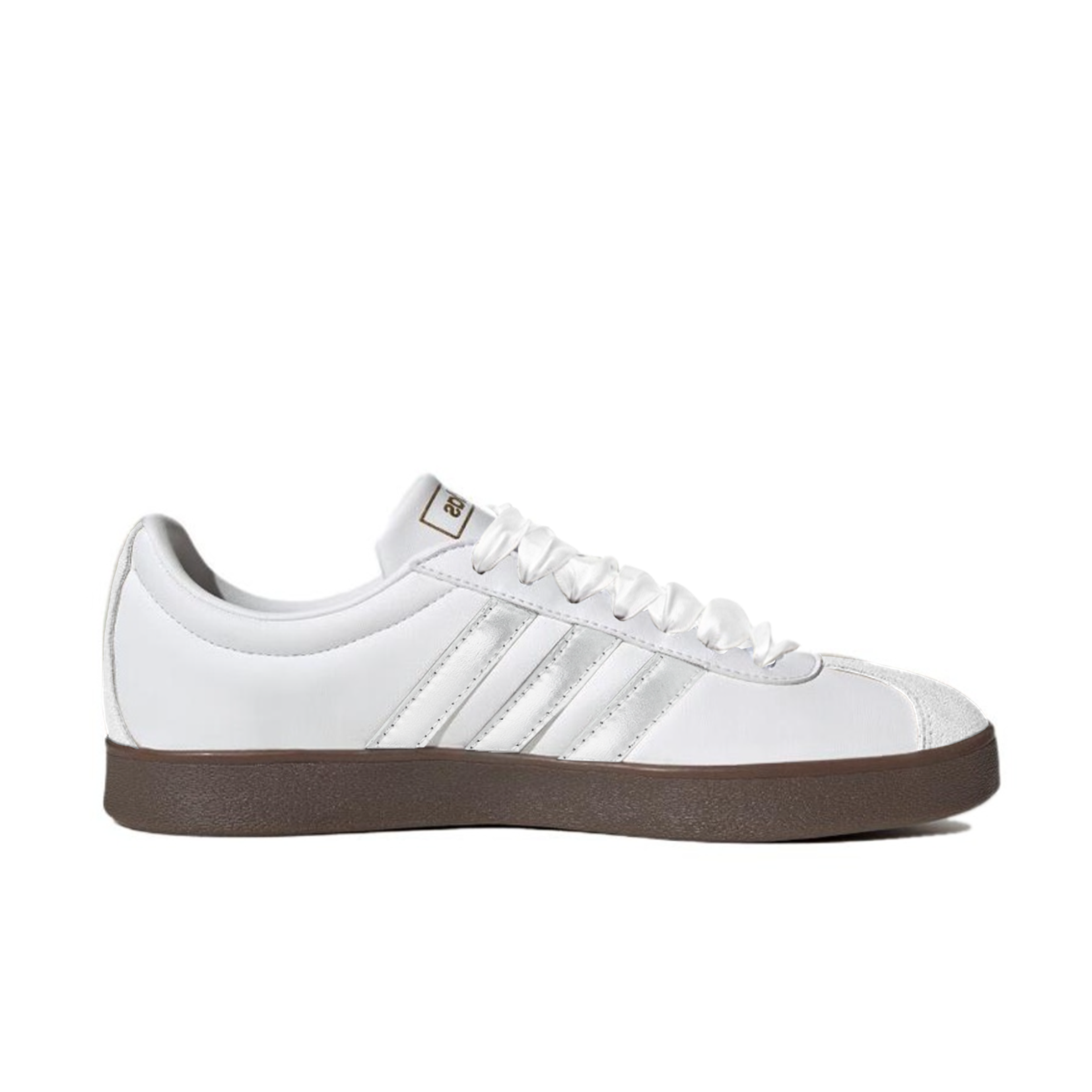 Adidas Neo VL Court 2.0 Anti Slip Wear Resistant Low Top Skateboard Shoes Women's Silver White купить в интернет-магазине Yoocart с быстрой доставкой по России.