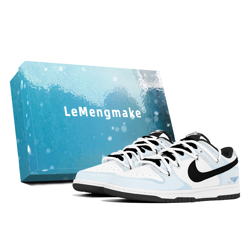 Nike Dunk Abrasion Resistant Low top Skateboard Shoes Unisex White