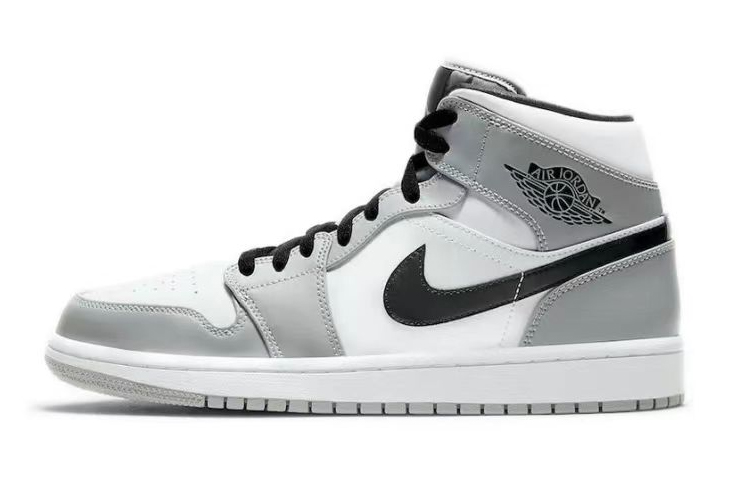 Jordan Air Jordan 1 Cushioning Anti-Slip Wear-Resistant Breathability Mid-Top Vintage Basketball Shoes Men's Smoke Gray купить в интернет-магазине Yoocart с быстрой доставкой по России.