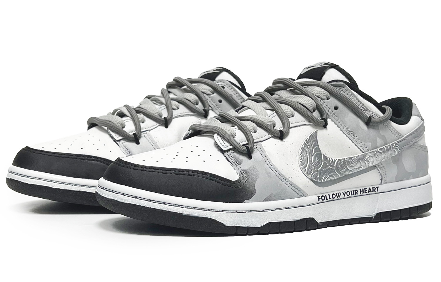 Nike Dunk Chaos Candlelight Abrasion Resistant Low Top Skateboard Shoes Men's Gray White купить в интернет-магазине Yoocart с быстрой доставкой по России.