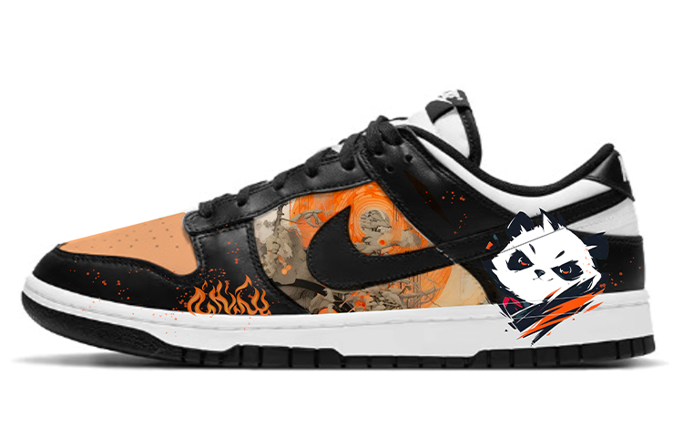 Nike Dunk Skateboard Shoes Women's Low-Top Black