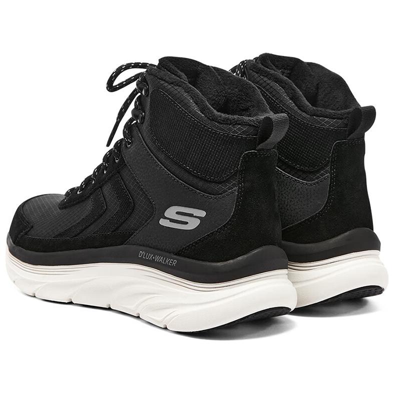 Skechers Cushioning Wear-Resistant High-Top Casual Shoes Women's Black купить в интернет-магазине Yoocart с быстрой доставкой по России.