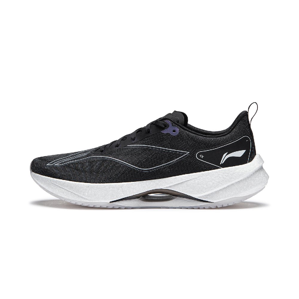 LiNing Super Light 21 Slip Resistant, Abrasion Resistant, Breathable Low Top Casual Running Shoes Men's Black White