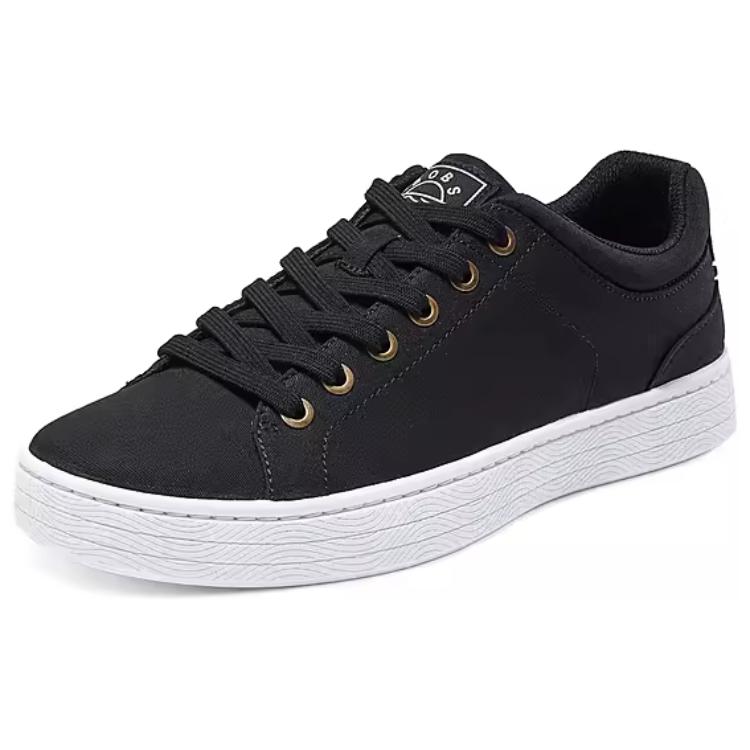 Skechers Bob's Wear resistant And Lightweight Low Top Canvas Shoes Men's Black