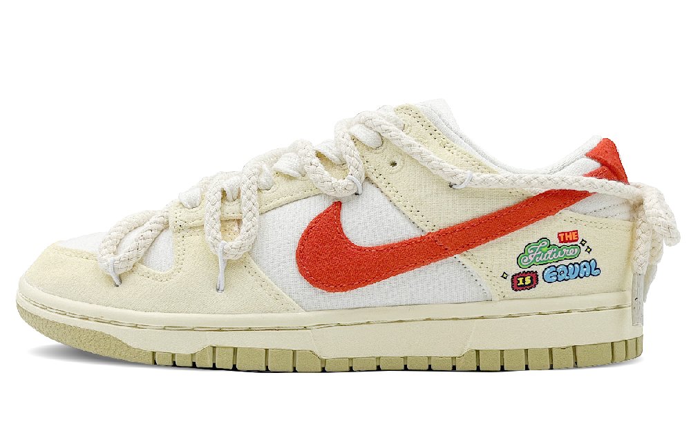 Nike Dunk Anti-Slip And Wear-Resistant Lightweight Low-Top Skateboard Shoes Women's Orange