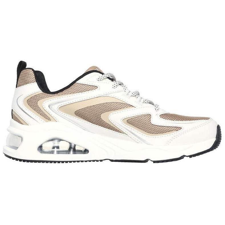 Skechers Tres Air Uno Breathable Low top Casual Shoes Women's White Tan купить в интернет-магазине Yoocart с быстрой доставкой по России.