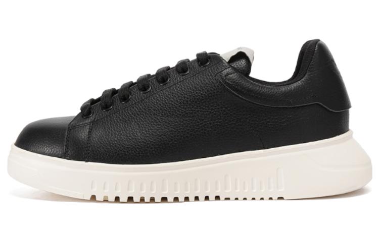 EMPORIO ARMANI Tumbled Leather Sneakers