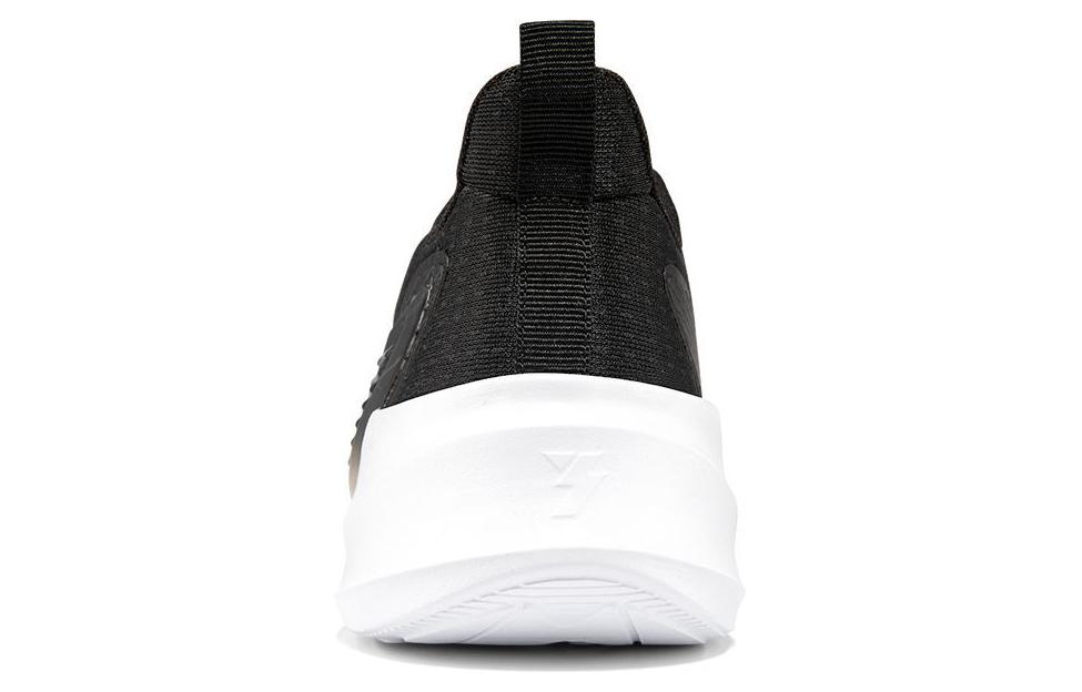 361° Cushioned Slip-Resistant Abrasion-Resistant Low-Top Running Shoes Men's Black White