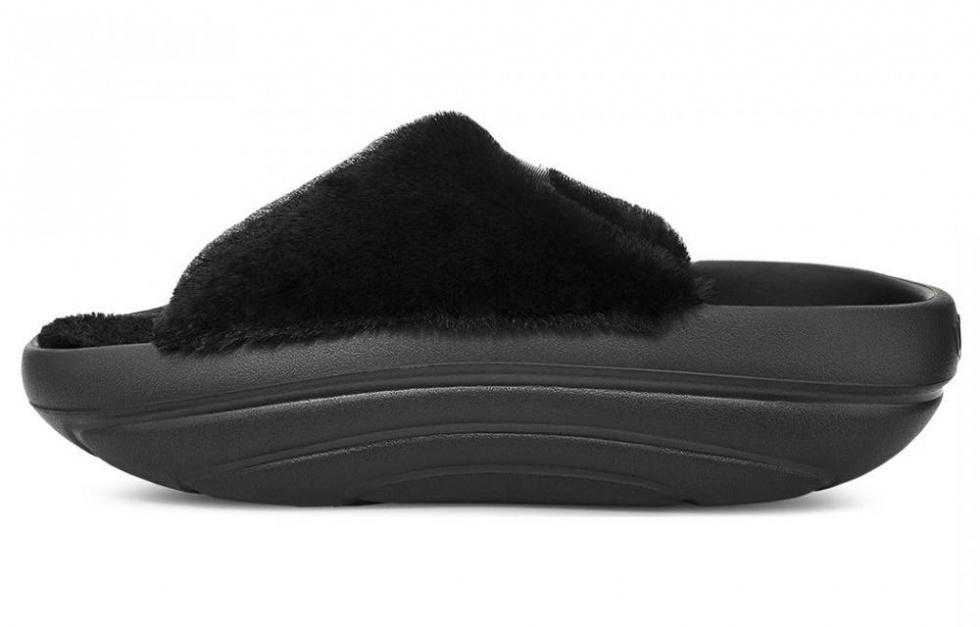 UGG FoamO UGGplush Slide Black Women's