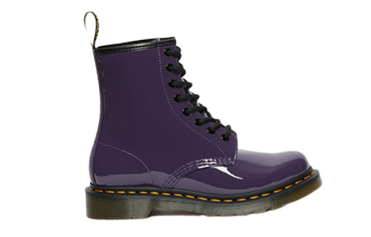 Dr. Martens Lens Patent Leather 8 Martin Boots Black Purple Women's купить в интернет-магазине Yoocart с быстрой доставкой по России.