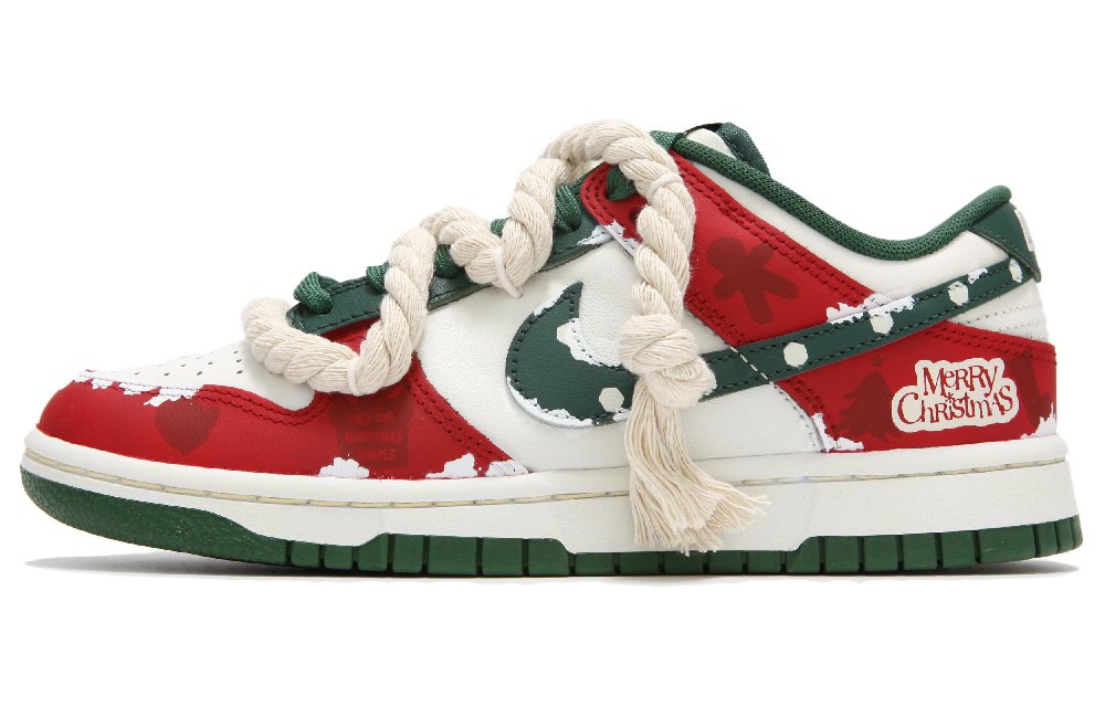 Nike Dunk Low Anti-Slip And Wear-Resistant Lightweight Low-Top Skateboard Shoes Unisex Red