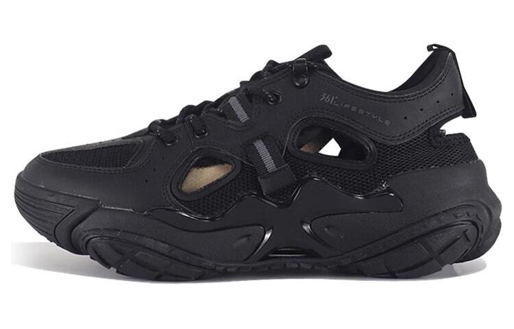 361° Cushioning Wear-Resistant Low-Top Casual Shoes Men's Black