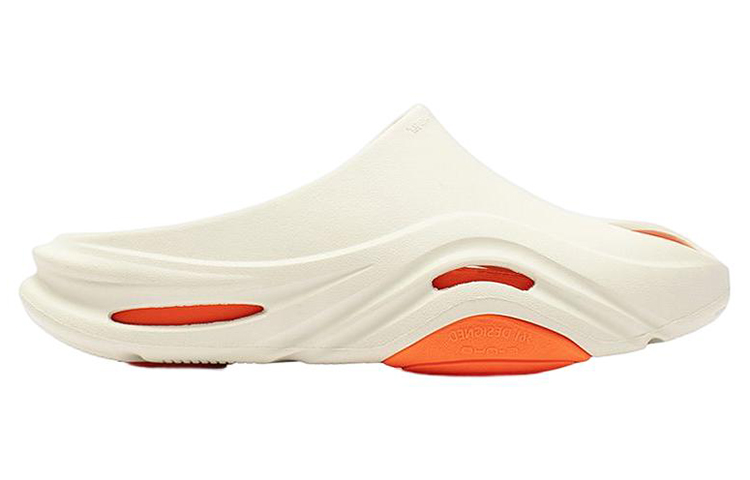361° Quiet Slide Slippers Men's White Orange