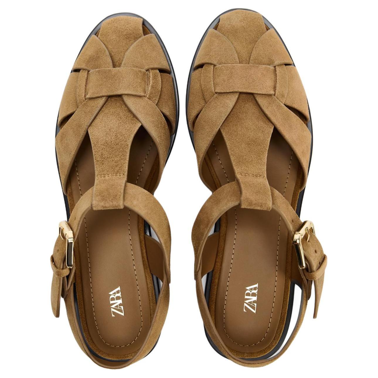 ZARA Roman Sandals Women's Brown купить в интернет-магазине Yoocart с быстрой доставкой по России.