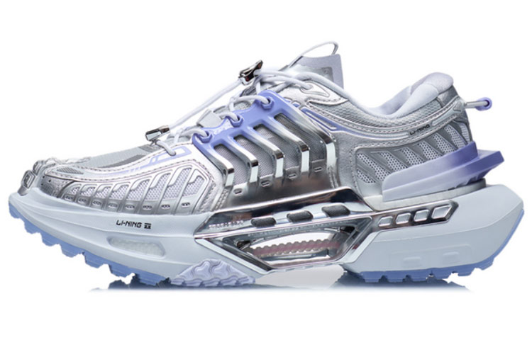 LiNing Casual Shoes Women's Low-Top Light Frost Blue/Silver