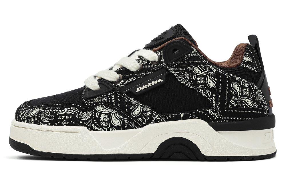 Dickies Low-Top Skateboard Shoes Men's Black White